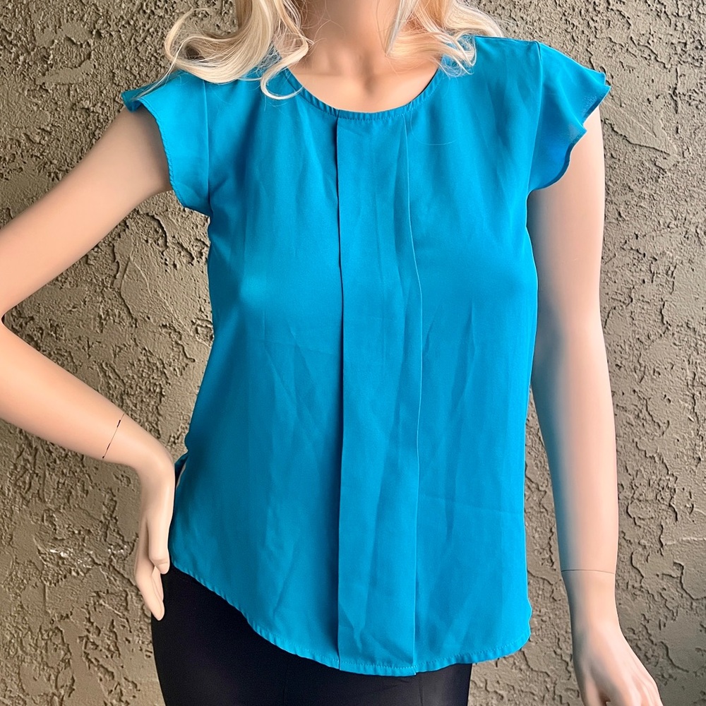 Chic Turquoise Blouse for Women